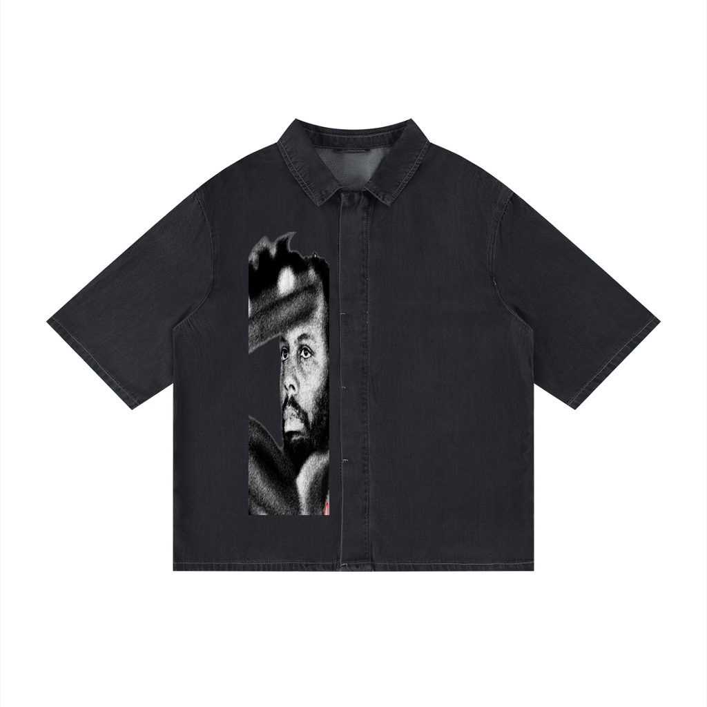 Unisex Vintage Wash Drop Shoulder Lyocell Shirt