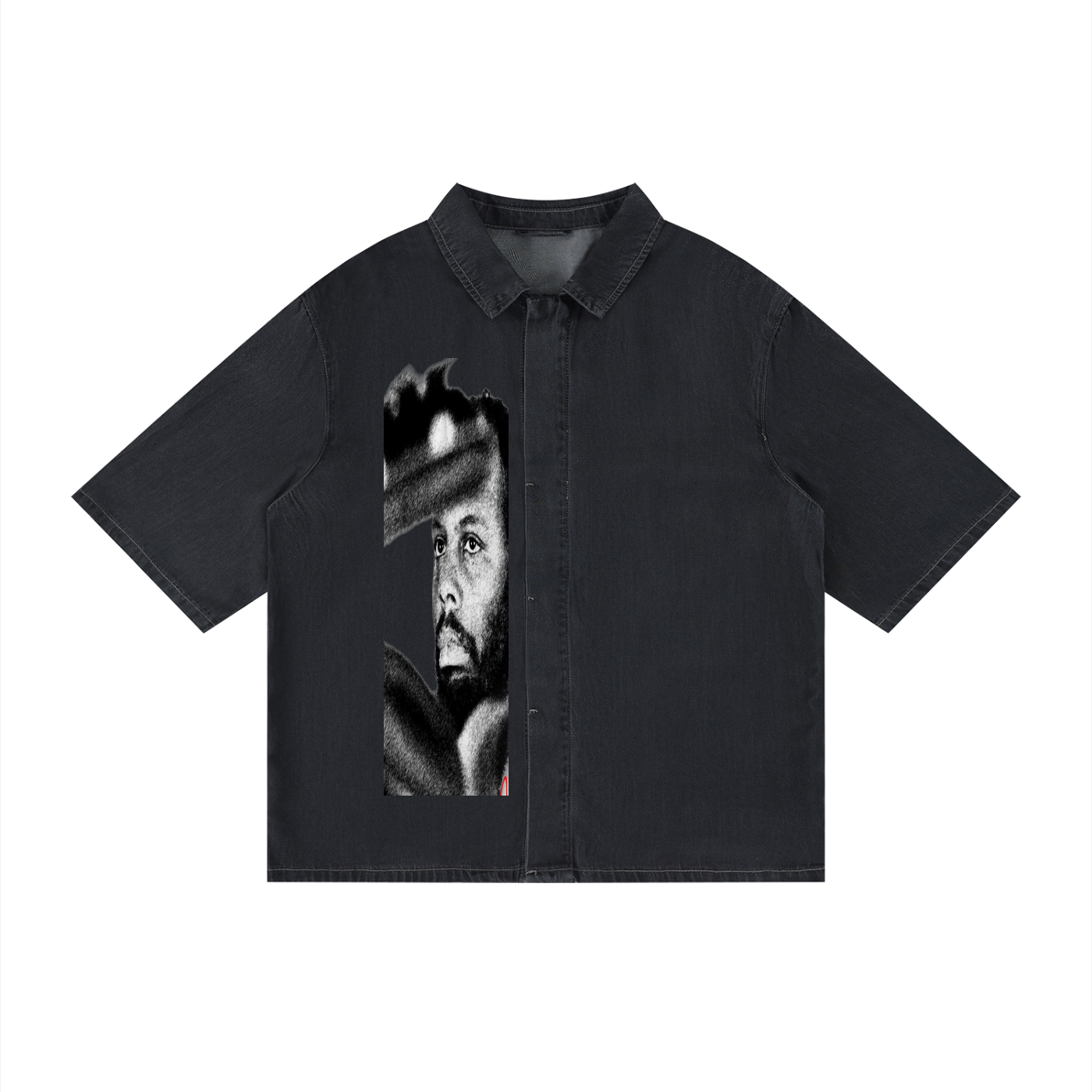 Unisex Vintage Wash Drop Shoulder Lyocell Shirt